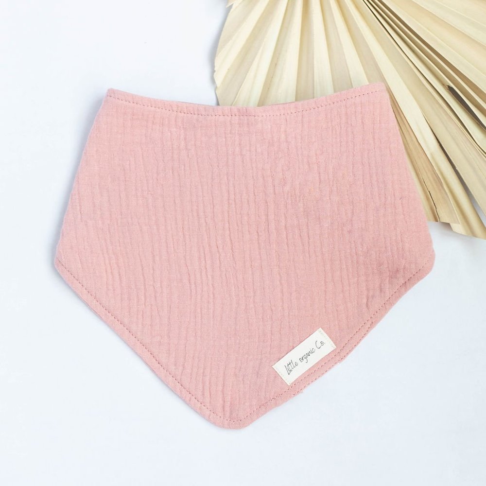 organic cotton muslin baby bib